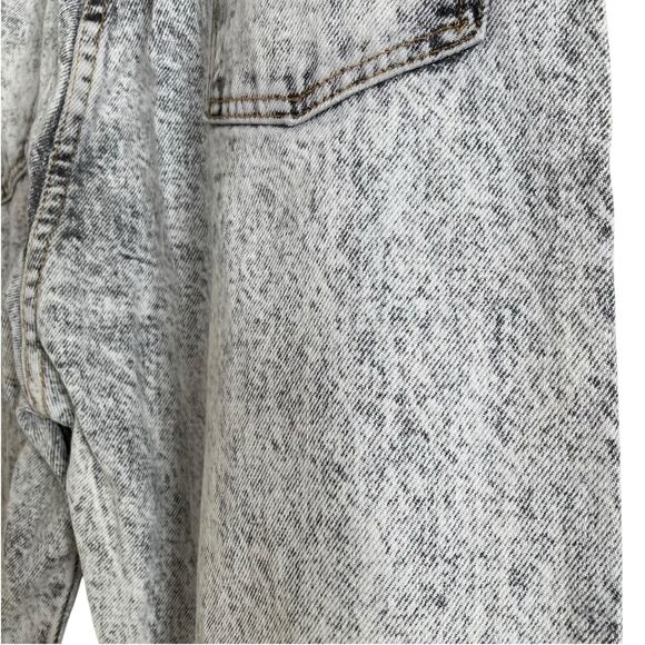 Vintage 80s Gitano Black Acid Washed Straight Leg Grunger Denim Jeans Size 38x30 - Picture 16 of 16